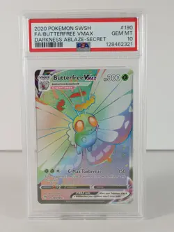 Butterfree VMAX - POKEMON - Darkness Ablaze - #190 - Secret Rare - PSA 10 - Image 1
