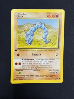 Pokemon Onix 56/102 Set Base Prima Edizione Wizards ITA Carte Vintage - Image 1