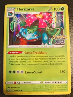 Carte Pokemon Florizarre 003/078 Holo Pokemon Go Francais - Image 1