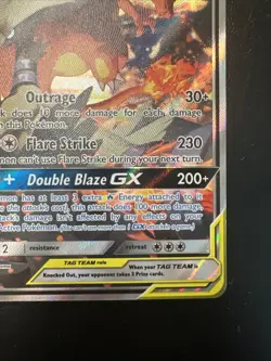 Pokemon Sun & Moon Promo Ultra Rare Reshiram & Charizard GX SM201 - Image 5