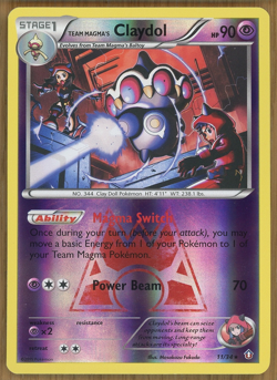 Team Magma's Claydol 11/34 ~ Rare Reverse Holo ~ Double Crisis ~ NM/Mint!! - Image 1