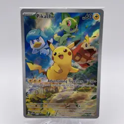 Pikachu SVP027 - Pokemon TCG Scarlet & Violet Promo Illustration Rare SEALED NM - Image 1