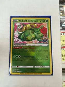 Radiant Venusaur 004/078 Pokemon GO Radiant Rare NrMt - Image 1