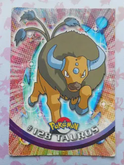 TAUROS #128 - TOPPS TV ANIMATION EDITION 1999 - CARTE POKEMON - TRES BON ETAT - Image 1