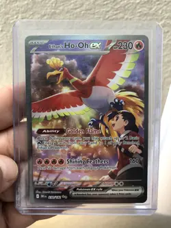 Pokemon Ethan's Ho-Oh ex 230/182 Destined Rivals Special Illustration Rare NM - Image 3
