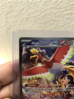 Pokemon Ethan's Ho-Oh ex 230/182 Destined Rivals Special Illustration Rare NM - Image 5