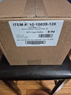 POKEMON SCARLET & VIOLET: BLACK BOLT BINDER COLLECTION 6-BOX CASE SEALED - Image 1