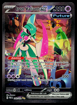 IRON VALIANT EX 249/182 PARADOX RIFT POKEMON TCG - Image 1