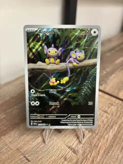 Aipom Paradox Rift Illustration Rare 211/182 - Pokemon TCG - Near Mint (NM) - Image 1