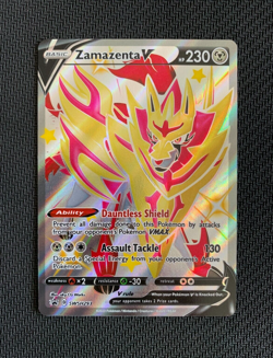 Pokemon TCG: Zamazenta V SWSH293 Crown Zenith Holo Black Star Promo - NM/M - Image 1