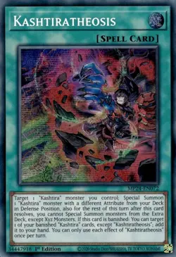 Yugioh Dueling Mirrors: Kashtiratheosis Prismatic Secret Rare MP24-EN072 NM - Image 1