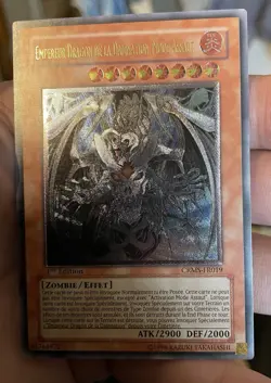 Yu-Gi-Oh! Empereur Dragon de la Damnation CRMS-FR019 Ultimate Rare NEAR/MINT-1st - Image 1