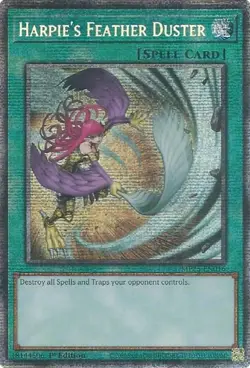 Yugioh 2025 Mega-Pack: Harpie's Feather Duster MP25-EN016 Starlight Rare NM - Image 1