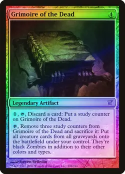 Grimoire of the Dead FOIL Innistrad HEAVILY PLD Mythic Rare MAGIC CARD ABUGames - Image 1
