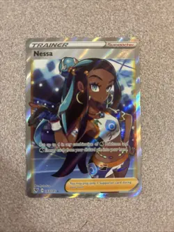 Nessa - 183/185 - Pokemon Vivid Voltage Sword & Shield Full Art Rare Card NM - Image 1