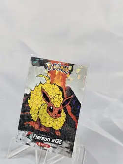 Flareon #136 - Cracked Ice Holo - Crystal Collection 2024 - Pokemon Card - Image 2