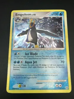 Empoleon 4/130 HOLO RARE Pokemon Diamond & Pearl Base Set Gen 4 Card NM-LP 2007 - Image 1