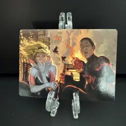 Heroes' Hangout Art Card 14/54 NM Art Series: Marvel's Spider-Man Regular MTG - Image 1