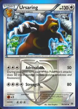 Ursaring (Team Plasma) 76/101 Uncommon Plasma Blast Lightly Played Pokemon Card - Image 1