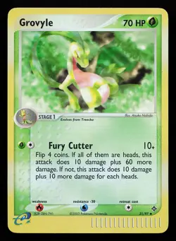 Grovyle 31/97 Reverse Holo EX Dragon Pokemon Card - Image 1