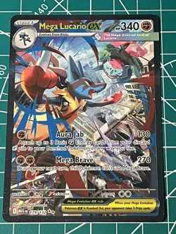 Mega Lucario Ex 179/132 Special Illustration Rare Mega Evolution Pokemon Card - Image 1