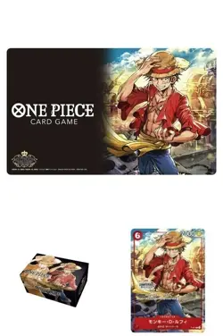 One Piece Card Game Championship Full Set 2022 Promo Card Playmat Box Bandai - Image 3