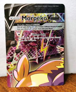 POKEMON MORPEKO V-UNION 4 CARD PROMO SET SWSH287 SWSH288 SWSH289 SWSH290 LP-NM - Image 3