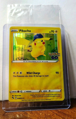 POKEMON PIKACHU 028/078 HOLO RARE POKEMON GO STORE PROMO CARD SEALED - Image 3