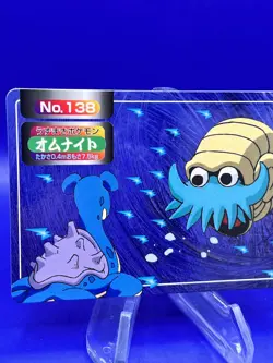 1998 Pokemon Card Rare Topsun VS Battle Japanese Lapras vs Omanyte #138 NM - Image 2