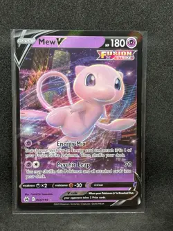 Mew V 060/159 Crown Zenith Ultra Rare Full Art Holo Card Pokemon TCG NM - Image 1