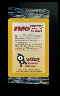 #3 Entei 34 Black Star Promo 2001 Neo Movie SEALED Promo Pokemon Card TCG - Image 2
