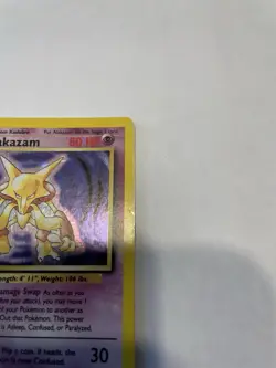 Alakazam Holo Rare 1/102 Base Set WOTC 1999 Pokemon Card HP - Image 4
