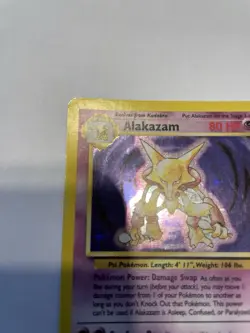 Alakazam Holo Rare 1/102 Base Set WOTC 1999 Pokemon Card HP - Image 5