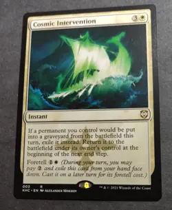 Cosmic Intervention: Commander: Kaldheim Instant Rare MTG card - Instant - Image 1