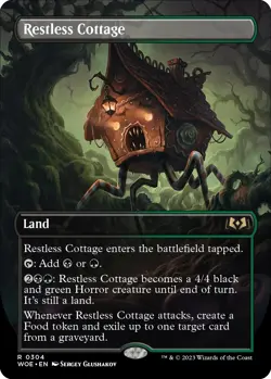 Restless Cottage (Borderless) 304 NM Normal Wilds of Eldraine MTG EN - Image 1