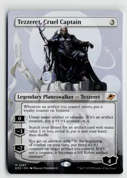 MTG Edge Of Eternities Tezzeret, Cruel Captain Borderless x1 NM Mythic 287 - Image 1
