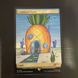 FOIL - Command Tower 7012 NM MTG Secret Lair X Spongebob Squarepants Magic - Image 2