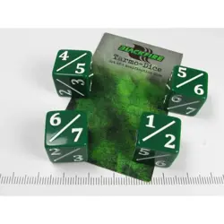 Set 4 dadi Blackfire D6 Dice - Tarmo-Dice Tarmogoyf MTG 1/2 2/3 3/4 4/5 5/6 6/7 - Image 1