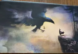 MTG Seb McKinnon SIGNED Playmat "Answered Call" Magic The Gathering - Image 1