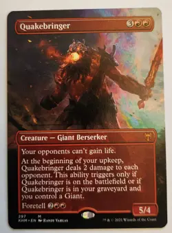 Quakebringer (Borderless) Kaldheim Regular #297 Mythic NM+ - Image 1