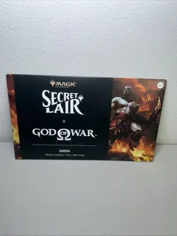 MAGIC THE GATHERING SECRET LAIR GOD OF WAR GREEK TRADITIONAL FOIL SEALED #1 - Image 1