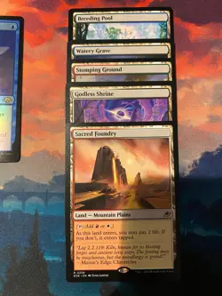 MTG Edge of Eternities Complete Set of Shock Lands - Image 1