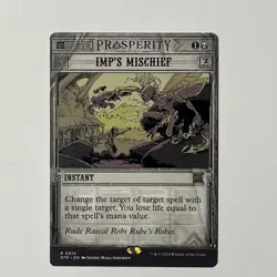 MTG - Imp's Mischief Outlaws of Thunder Junction: Breaking News Regular - NM - Image 2