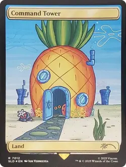 Command Tower [SpongeBob Secret Lair] 1x NM FOIL EN MTG - Image 1