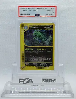 POKEMON EXPEDITION TYRANITAR #29 HOLO PSA 8 NM-MT #* - Image 1