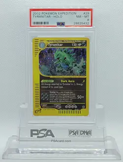 POKEMON EXPEDITION TYRANITAR #29 HOLO PSA 8 NM-MT #* - Image 2