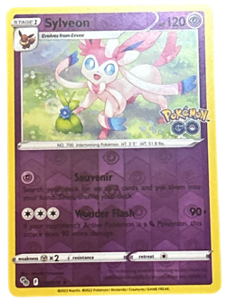 Sylveon Reverse Holo Pokemon GO 035/078 NM - Image 1