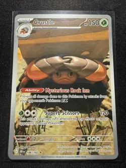 Pokemon TCG: Destined Rivals - Crustle (186/182) Full Art Illustration Rare - Image 1