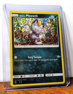 POKEMON ALOLAN MEOWTH 8/12 MCDONALDS PROMO HOLO LP-NM - Image 5