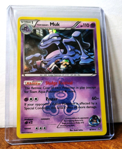 POKEMON TEAM AQUA'S MUK 8/34 HOLO RARE DOUBLE CRISIS LP - Image 5